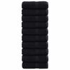 vidaXL G&auml;sthandduk SOLUND 50 st Svart 30 x 30 cm 550 gsm