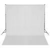 vidaXL Fotostudio med bakgrunder, lampor och paraplyer