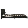 vidaXL Bed Frame without Mattress Black 200x200 cm Fabric
