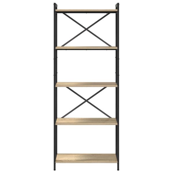vidaXL Hyllsystem Sonoma-ek 60 x 30 x 155 cm Konstruerat tr&auml;