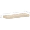 vidaXL Dynor till pallsoffa 5 st bomull beige