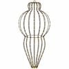 vidaXL Julspira med belysning 320 LED-lampor Varmvit Diam. 40 x 75 cm