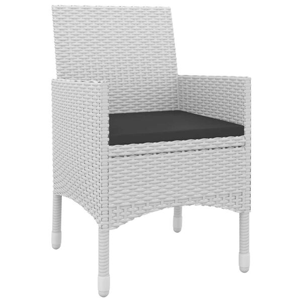 vidaXL Matgrupp f&ouml;r tr&auml;dg&aring;rden med dynor 9 delar konstrotting och glas