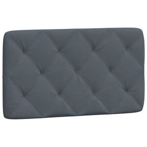 vidaXL Headboard Cushion Dark Grey 80 cm Velvet