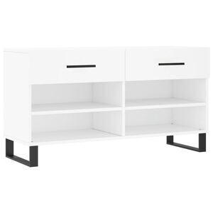 vidaXL Skob&auml;nk vit 102x35x55 cm konstruerat tr&auml;