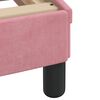 vidaXL Bed Frame with LED without Mattress Pink 180x200 cm Velvet