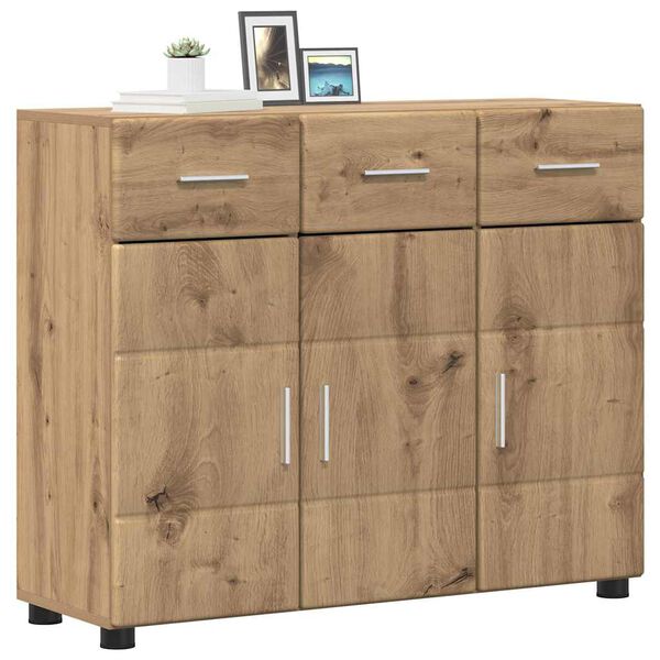 vidaXL Sideboard Artisan Ek 88,5 x 30,5 x 73 cm Konstruerat tr&auml;