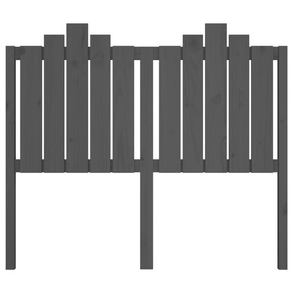 vidaXL S&auml;nggavel gr&aring; 126x4x110 cm massiv furu