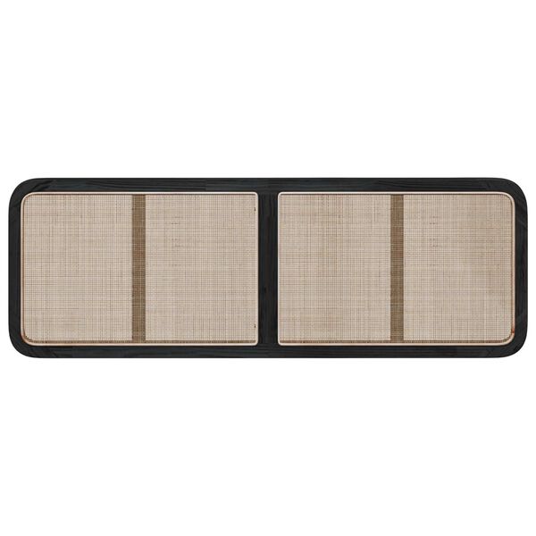 vidaXL Huvudgavel med huvudgavel Svart 160 x 55 x 3 cm Rotting