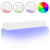 vidaXL Tv-b&auml;nkar med LED-belysning 2 st vit 60x35x15,5 cm
