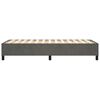 vidaXL Boxspring-s&auml;ngram m&ouml;rkgr&aring; 80x200 cm sammet