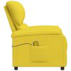 vidaXL Massagefåtölj ljusgul tyg