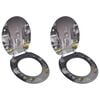 vidaXL Toalettsitsar med lock 2 st MDF New York