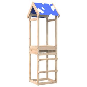 vidaXL Lekstapel Brun 52,5 x 46,5 x 195 cm Massiv furu