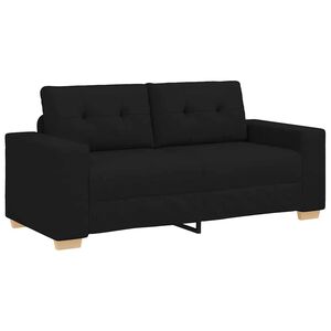 vidaXL Loveseat soffa svart 180x77x82 cm tyg