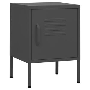 vidaXL S&auml;ngbord antracit 35x35x51 cm st&aring;l