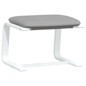 vidaXL Fotpall ljusgr&aring; 51x41x40 cm tyg