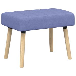 vidaXL Kanalstoppad B&auml;nk Jeansbl&aring; 60 x 40 x 45 cm Tyg