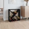 vidaXL Vinsk&aring;p svart 62x25x62 cm massiv furu