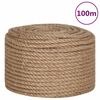 vidaXL Rep 100% Jute 10 mm 100 m