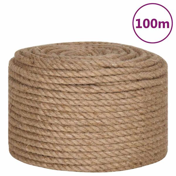 vidaXL Rep 100% Jute 10 mm 100 m