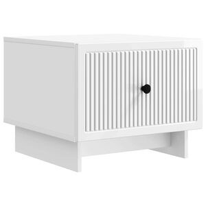 vidaXL Kaffeebord Vit h&ouml;gglans 49 x 50 x 40 cm Konstruerat tr&auml;