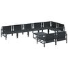vidaXL Trädgårdsoffset Antracit Stål