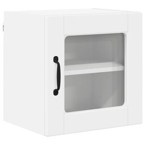 vidaXL V&auml;ggglasf&ouml;rr&aring;d PORTO Vit 40 x 31 x 40 cm Konstruerat tr&auml;