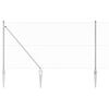 vidaXL St&auml;ngselstolpe Silver 50 x 1,4 m (25 mm n&auml;t) St&aring;l
