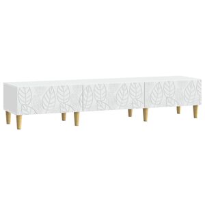 vidaXL TV-sk&aring;p 147 x 34,5 x 30 cm Vit Konstruerat tr&auml;