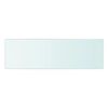 vidaXL Hyllplan 2 st glas genomskinlig 50x15 cm