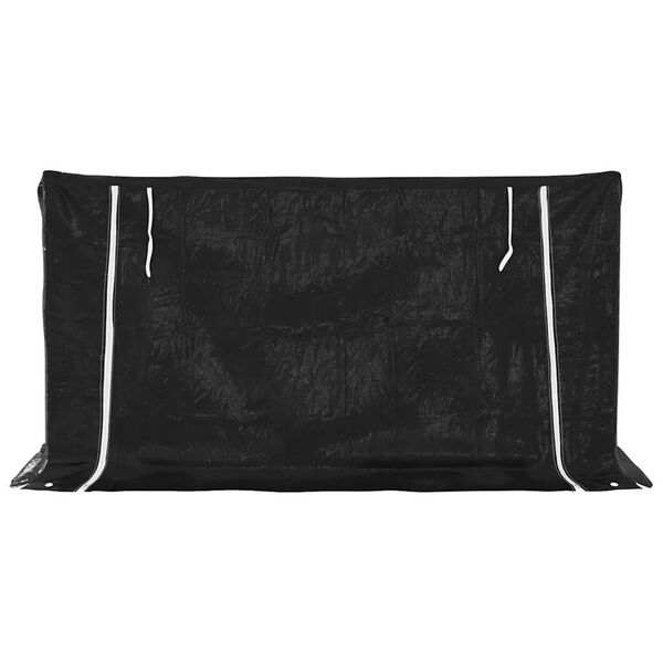 vidaXL Vedst&auml;ll med regnskydd 200,5x80,5x110,5 cm galvaniserat st&aring;l