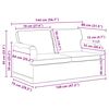 vidaXL Soffa 2 pcs Taupe 144 x 80 x 85 cm tyg