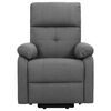 vidaXL Massagefåtölj med uppresningshjälp mörkgrå tyg