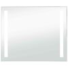 vidaXL Badrumsspegel LED 80x60 cm