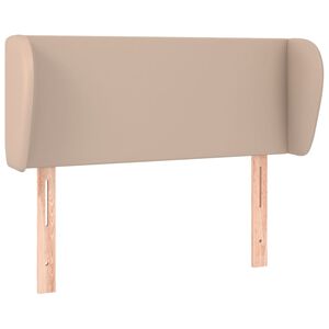 vidaXL S&auml;nggavel med kanter cappuccino 83x23x78/88 cm konstl&auml;der