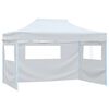 vidaXL Hopf&auml;llbart partyt&auml;lt med 3 v&auml;ggar 291x413x315 cm vit