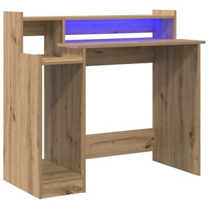 vidaXL Skrivbord Artisan Ek 97 x 45 x 90 cm Konstruerat tr&auml;