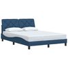 vidaXL Bed Frame without Mattress Blue 120x200 cm Fabric