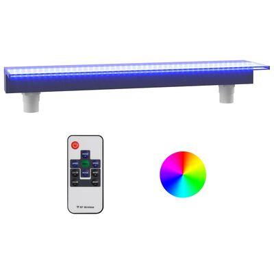 vidaXL Vattenfall med RGB LED akryl 90 cm