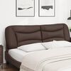 vidaXL Headboard Cushion "Hvar" Brown 180 cm Faux Leather