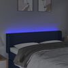 vidaXL S&auml;nggavel LED bl&aring; 147x16x78/88 cm tyg