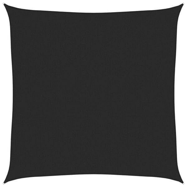 vidaXL Solsegel 160 g/m² svart 4x4 m HDPE