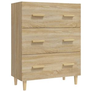vidaXL Sk&auml;nk sonoma-ek 70x34x90 cm konstruerat tr&auml;