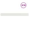 vidaXL Rabattkanter 10 st vit 10x103 cm kallvalsat st&aring;l