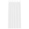 vidaXL Voile Gardin med gardiner 2 pcs Vit 260 x 140 cm Polyester