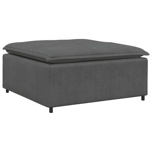 vidaXL Modulsoffa fotpallsmodul m&ouml;rkgr&aring; 100x100x48 cm