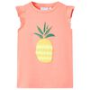 T-shirt f&ouml;r barn neonkorall 116