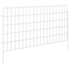 vidaXL Tr&auml;dg&aring;rdsst&auml;ngsel med p&aring;lar 48 pcs 95 x 50 cm Mesh Silver