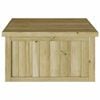 vidaXL Gr&auml;sklippare Garage Brun 73.5 x 81.5 x 38.5 cm Impregnerad furu